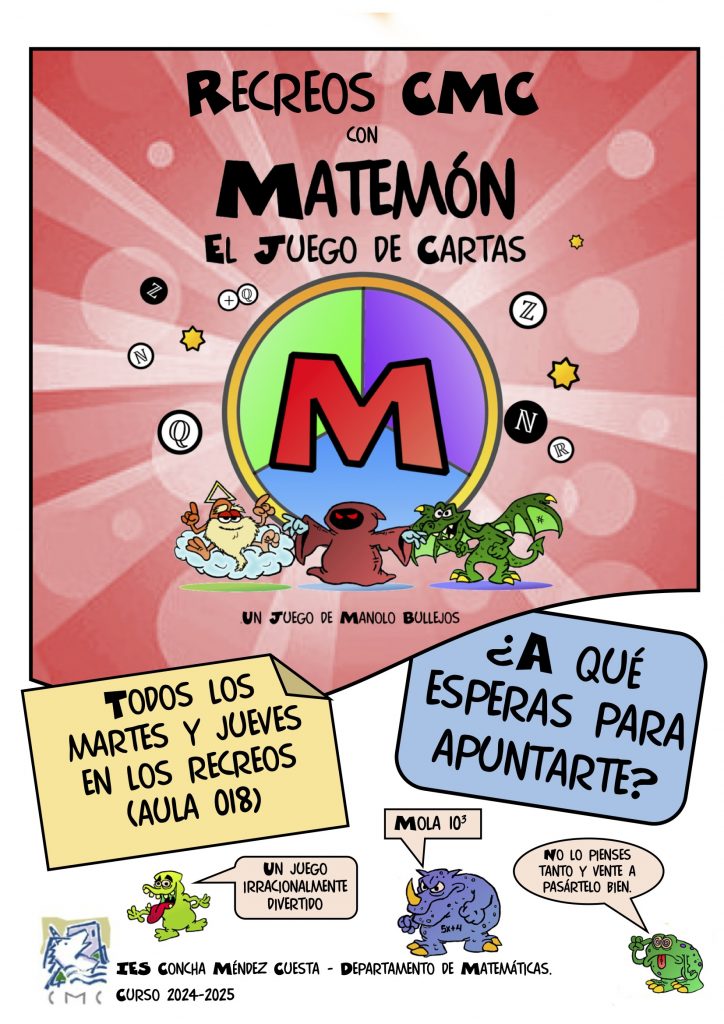 Recreos CMC con Matemón (Septiembre-Octubre 2024)