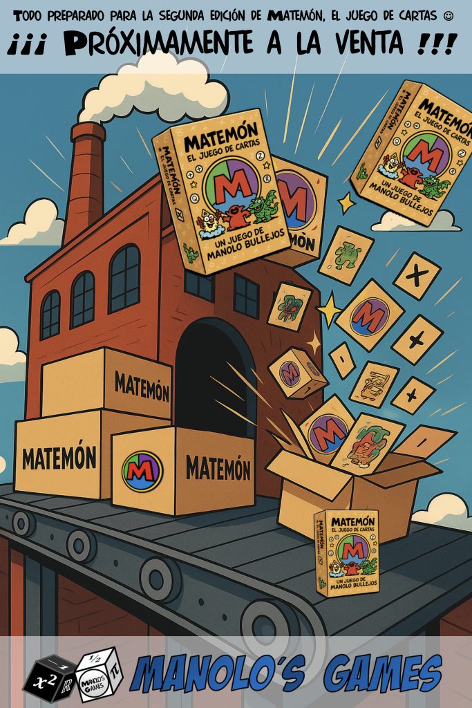 2ª Edición de Matemón próximamente a la venta…