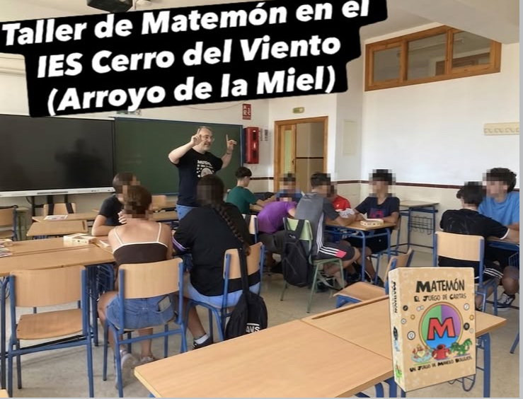 Taller de Matemón en el IES Cerro del Viento en Arroyo de la Miel (Benalmádena, Málaga)